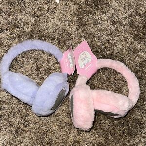 Soft Pink and Purple Kids Earmuffs